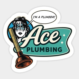 Ace Plumbing ( Ace Frehley ) Sticker